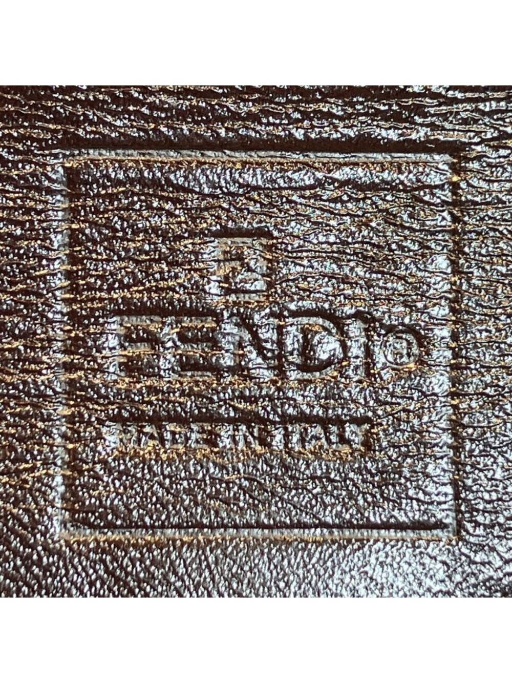 Fendi Zucchini Folding Tote Canvas Leather View 4